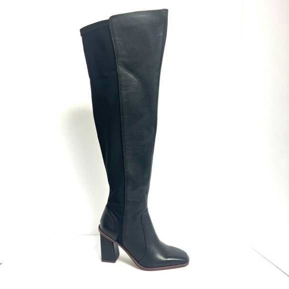 Vince Camuto Womens Dreven Over The Knee Boot Black Size 8.5 M - Picture 1 of 6